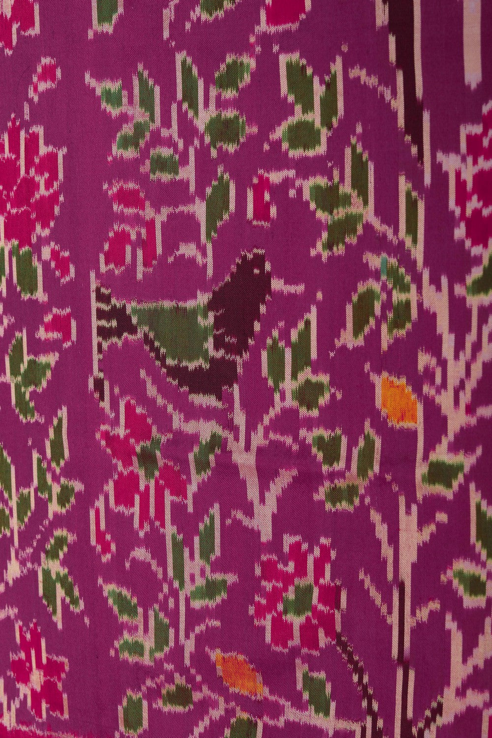 Image of Pochampally Ikat Silk Pink Saree